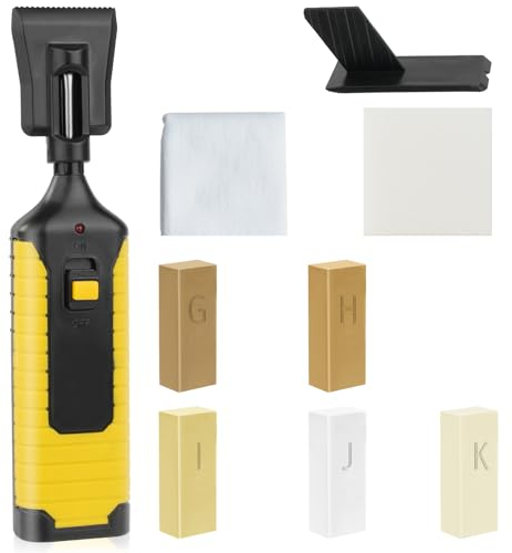 ACWOO Laminat Reparaturset, 5 Farben Vinyl Reparaturset mit Schmelzwerkzeug, Holz Vinyl Möbel Parkett Reparaturset Hartwachs Reparatur Set, Hartwachs von Kratzern, Flecken, Rissen, Löchern