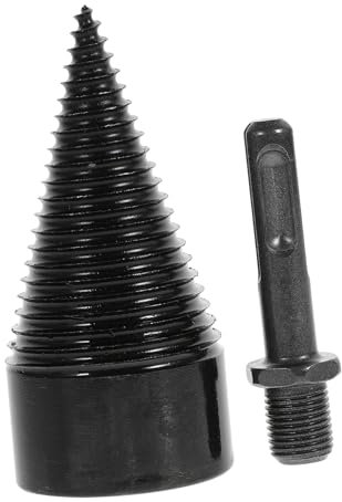 Foret à Fendre le Bois 42mm Queue Ronde, Acier Noir