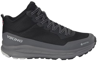 Viking Motion Mid GTX M Walking Shoe, Svart kol, 43 EU