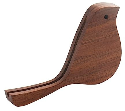 DIYEAH Postkartenhalter Aus Massivem Holz Vogel-design Kaffee Einzigartige Heimdekoration Zimmer