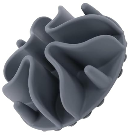 Hundenapf Slow Feeder, Anti-Schling Napf für Langsames Fressen, Fressnapf für Trockenfutter (Grau, M-12X12CM)