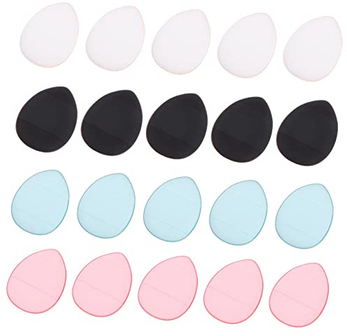 DEARMAMY 20pezzi Spugne per Trucco Mini Lavabili da Piumini per Cipria Spugne Bellezza per Fondotinta Liquido Trucco Make Up Quotidiano