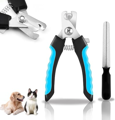 ningzhi Dog Nails Clippers with Safety Guard for Small Medium Breed Professional Pet Nail Clippers Suitable for Dog,Cats,Rabbits,parrots,Guinea Pigs to Avoid Over Cutting,Professional Grooming Tool