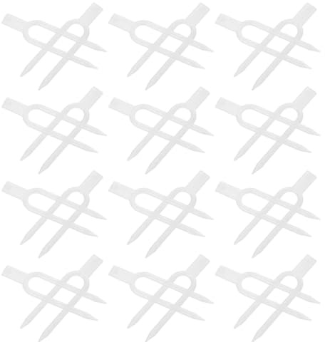 DOITOOL Dispositivo di Fissaggio per Piante da Giardinaggio Forcella in Plastica Trasparente 5 CM Spilli per Piante da Terreno Clip di Supporto Set per Trapianto e Coltivazione Stabile