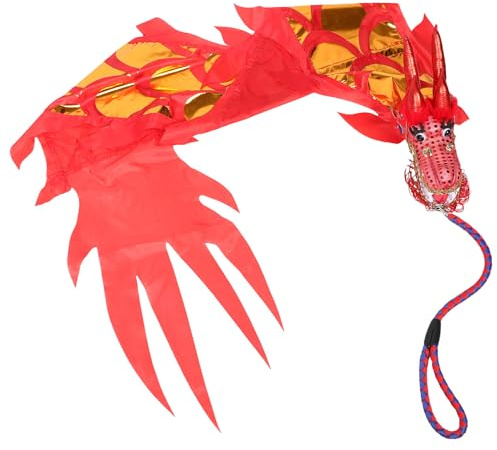 TOBBOMEY Décorations Suspendues pour Nouvel an Chinois Tête de Dragon avec Corde pour Garçon Fille Déguisement de Dragon pour Nouvel an Lunaire