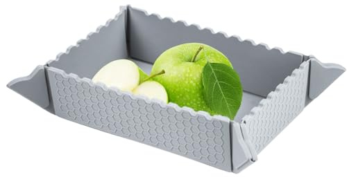 Cuenco plegable magnético de viaje – Cuenco plegable de silicona para aperitivos, recipiente portátil para alimentos, utensilios de camping compactos, cuenco reutilizable para salchichas de picnic |