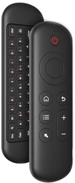 Air Mouse Télécommande de rechange sans fil Bluetooth 2,4 G avec clavier rétroéclairé 7 couleurs, compatible avec Android TV Box (M5-rétroéclairé)