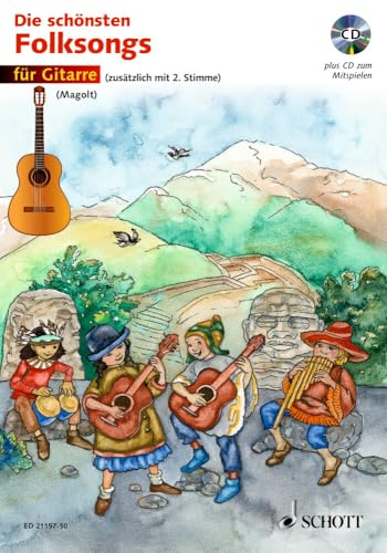 Die schönsten Folksongs: 1-2 Gitarren.