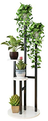Kreativ Blumentreppen Holz Blumenregale Blumenständer Indoor Outdoor Blumentopf Halter Garten Terrasse Balkon Hoch Pflanzer Blume Bonsai Display Regal Metallrahmen