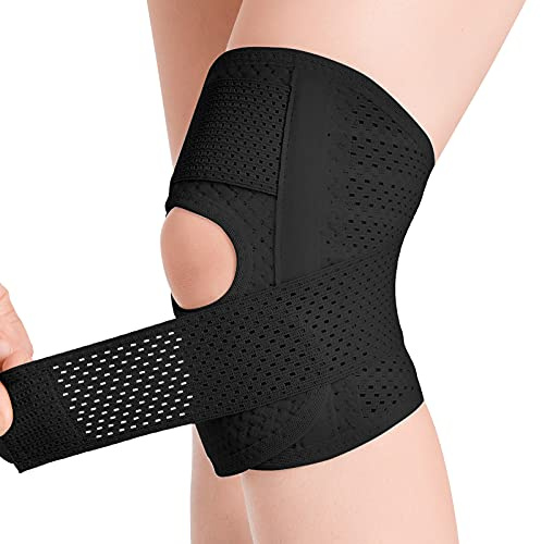 Galvaran Knee Brace with Side Stabilizers Relieve Meniscus Tear Knee Pain ACL MCL Arthritis,Joint Pain Relief, Breathable Adjustable Knee Support Suitable for Men and Women with Sports Injuries