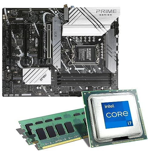 Mainboard Bundle | Intel Core i7-13700K 8x3400 MHz, ASUS Prime Z790-P WiFi DDR5, 64 GB DDR5-RAM, 3X M.2 Port, 4X SATA 6Gb/s, USB 3.2 Gen2 | Tuning Kit | CSL PC Aufrüstkit