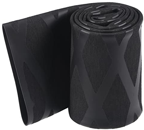 Rebower Tubo termorretráctil para cañas de pescar, aislamiento antideslizante e impermeable, para mango de agarre de caña, 30 mm de diámetro, color negro