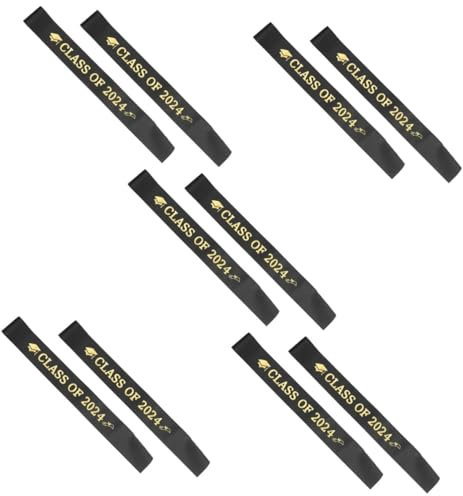 WATIIFUFU 10stücke Graduierungs-schärpe Für Adjustable Schulterband Mit Goldschrift Für Abschlussfeier Und Party-Dekoration Für Graduierte Und Cheerleader-Events