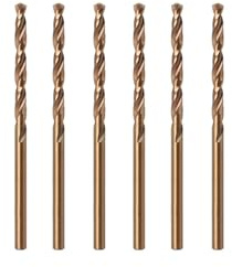 Misuyue M42 Cobalt Bohrer 1mm, 6pcs HSS Metallbohrer Set, Stahlbohrer | Professional Spiralbohrer, Eisenbohrer für Metall, Gusseisen, Edelstahl, Aluminium, Holzbohrer