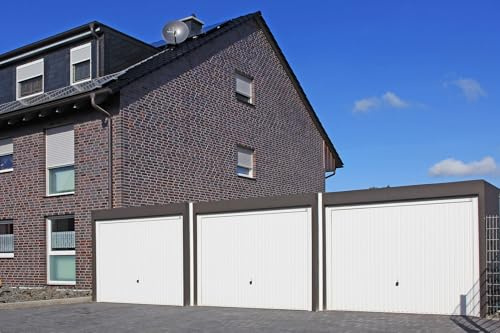 Fugenblende, Abdeckleiste, Fertiggarage, Fugenabdeckung, PVC, Klemmprofil, 3 m, Original Ersatzteil (Flachblende 100 mm - Hellgrau)