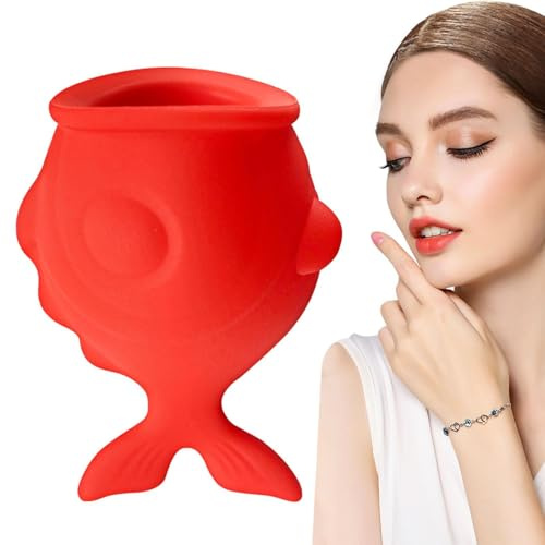 Lip Sugs Plumper - Plump Och Sexig Läppsug, Silikonfiskformad | Läppförstärkare Plumper - | Naturliga Läppar Plumper- För Långvarig Naturlig Trut, Läppsugare Plumperverktyg För Läppvård