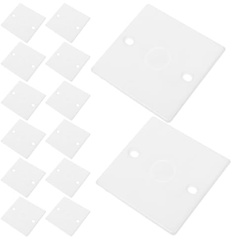 Ciieeo Cubiertas con Orificios de Plástico Blanco 20 de Enchufes Tipo 86 Cubiertas de Reemplazo Seguras y Versátiles para Oficinas y Espacios Comerciales