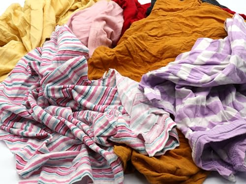 Putzlappen Trikot Baumwolle Bunt 10kg Karton Spenderbox – Industriequalität – Reißfest & lösungsmittelbeständig – Fusselarme Reinigungstücher für Werkstatt, KFZ, BAU & Metall – 100% Baumwolle