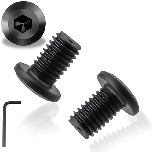20 Stück M8X20mm Flachkopfschrauben Innensechskant Edelstahl A2 V2A Schwarzes M8 Schrauben Flachkopf Vollgewinde Edelstahlschrauben mit Innensechskantschlussel für Haushaltsgeräte Industriemaschinen