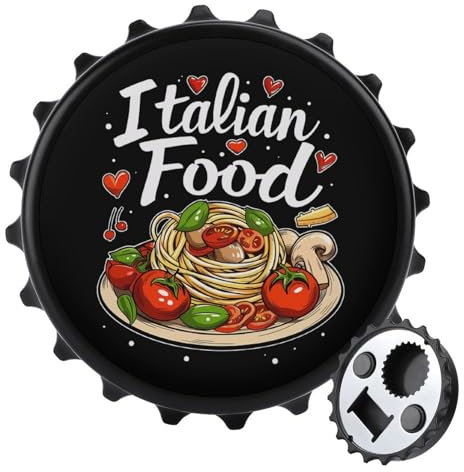 Abrebotellas magnético divertido 2 en 1 de comida italiana de 3 pulgadas, imanes para nevera, abrebotellas de cerveza, refrescos, bonita decoración para cocina y refrigerador
