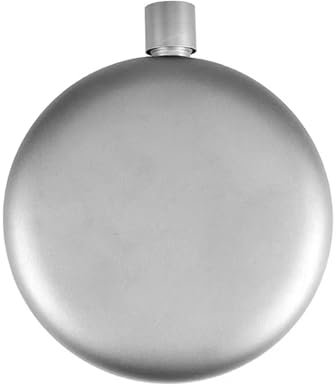 Fazvncv Flasque ronde en métal pour le camping en plein air - Anti-rouille - Anti-fuite - 180 ml
