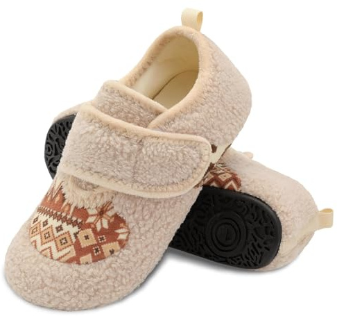 JOINFREE Unisex Slippers Women Men House Shoes Cozy Non-Slip Socks Shoe Fuzzy Indoor Slipper