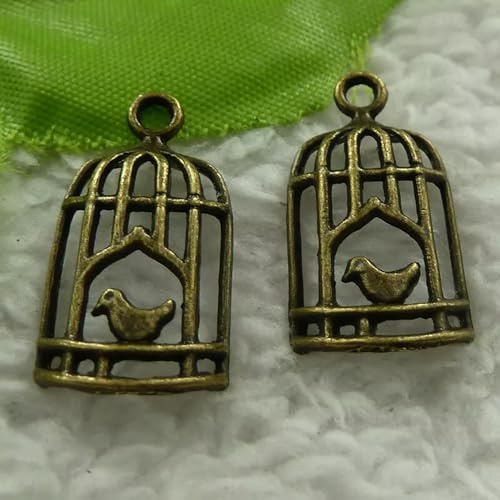240 pcs bronze plated birdcage 27x14mm B4323