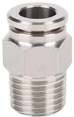 304 Stainless BSP/NPT Air Fittings 1/8-3/4, conectores de pezón de codo de liberación rápida (PC BSPT, 6-03 (6 mm-3 l8))