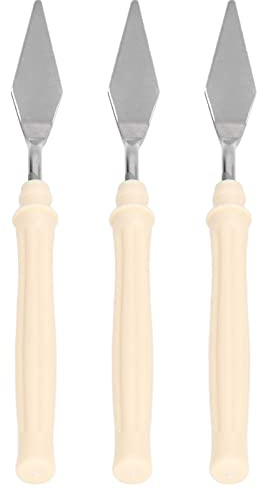 Jeffergarden Espátula, Cuchillas de Acero Inoxidable, Juego de Cuchillos de Pintura Al óleo Colgantes para Artistas, Mezcla de Pinturas, Cómodo, para Acuarela y Acrílica