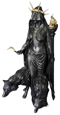 Grekisk gudinna staty, Nattens häxa staty Wear Resist grekisk gudinna dekorkonst Multi-purpose Hecate Magic Resin Skulptur för hem Desktop Dekor Hantverk StyleB