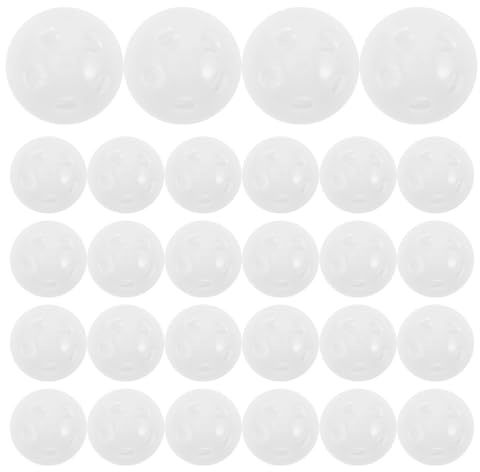 MOTHNUR 30 Stück Teiliges Rasselkugel-einsätze für Junge Mädchen Sichere Kunststoff-sound-inserts für Tier-handpuppen Leichte Glatte Rasselbälle zum Einnähen in Häkel Plüschspielzeug