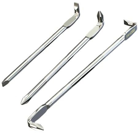 3 st. böjd skruvmejsel, L-formad, Z-formad, krysskruv och slits, 120 mm/185 mm, hög hårdhet, magnetisk 90° vinkelskruvmejsel, för montering av skruvar i trånga områden