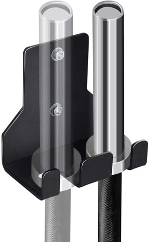 Hantelablage für Krafttraining – Metallhalter, platzsparend, vertikale Wandaufbewahrung für Stange – für Fitnessstudio, Haus, Unterboden, Fitnessgeräte, Organisation und Aufbewahrung