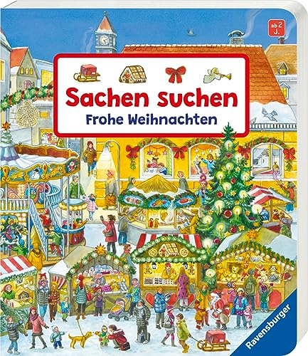 Sachen suchen: Frohe Weihnachten, Weihnachtsbuch, liebevolles Weihnachtsgeschenk für Kinder ab 2 Jahre