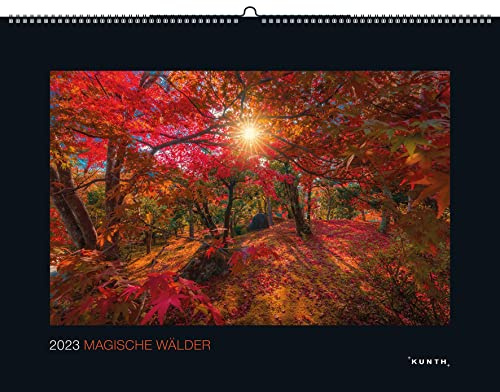 Magische Wälder 2023 (KUNTH Wandkalender Black Edition 60 x 45 cm)