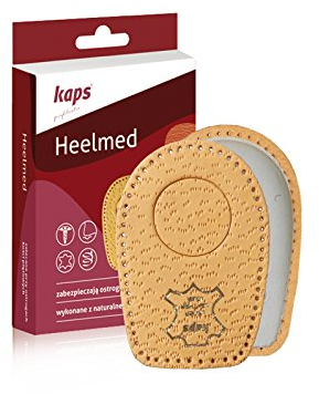 Kaps Inserti per Spina Calcaneare - Solette Per Scarpe Ortopediche - Pads in Pelle - Inserti Per Scarpe per Uomo e Donna - Allevia il Dolore al Tallone (41-43 EUR)