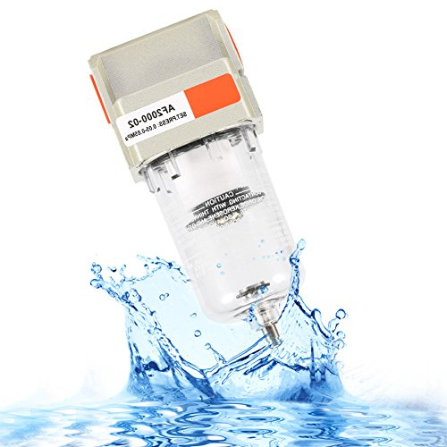 El desecante del Secador de Filtro de Aire Particulado Para Las Herramientas del Compresor, 1/4 de Pulgada, y La Línea de Aire Elimina La Suciedad, El Aceite y El Agua. Reemplazo Af2000-02 Limpiador