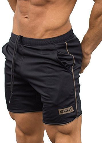 FRAUIT Pantaloncini Palestra Uomo Bodybuilding Shorts Uomini Running Bermuda Basket Pantalone Tuta Sportive Pantaloni Lavoro Slim Fit con Tasche di Cotone Leggins Sport Corti Allenamento Gym