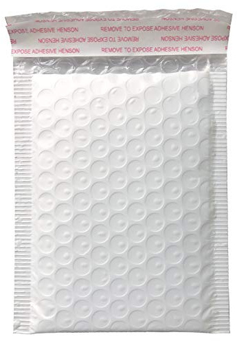5x7 Inch White Poly Bubble Mailers Padded Envelopes Self-Sealing Shipping Bags 50 Pack