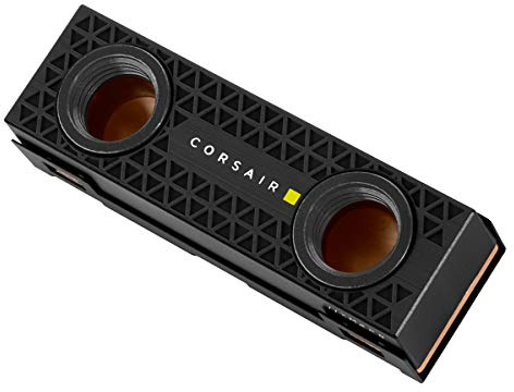 Corsair Hydro X Series XM2 M.2 SSD Water Block - Add Your M.2 SSD to a Custom Cooling Loop - Copper Cold Plate - Easy Installation