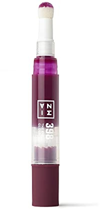 3INA MAKEUP - The Eye Gloss 398 - Marron Foncé - Gloss yeux effet mouillé - Gloss lumineux - Glossier Eye Look - Applicateur coussin - Texture super légère - 4 teintes douces - Vegan - Cruelty Free