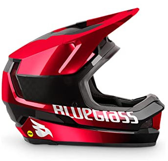 bluegrass Legit Carbon, Sporthelm, Rot/Schwarz (Mehrfarbig), M