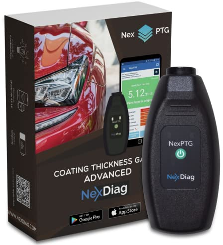 NexPTG Advanced Lackmessgerät Auto 2200 μm Lackschichtdickenmessgerät kfz Lackdickenmessgerät Schichtdickenmessgerät Lacktiefenmessgerät für Schichtdicken, kabellos, für Autolackdicken