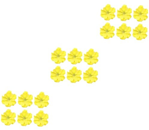 COHEALI 150piezas Flores Artificiales De Ciruelo Simuladas Para Manualidades Decoraciones Creativas Color Amarillo Para Bodas y Fiestas