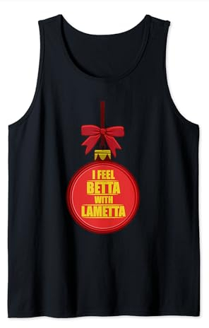 I Feel Betta With Lametta Lametta Glitzer Weihnacht Tank Top