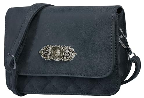 Moschen Bayern Trachtentasche Dirndltasche Damentasche Handtasche Umhängetasche Ledertasche - Marine