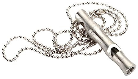 BELLIFFY Hundepfeife Edelstahl Langlebige Notfallpfeife Mit Halsband Zum Aufhängen Vielseitige Outdoor Und Hundetrainingspfeife