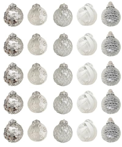 Vdaxvme Sfera di Natale ornamento da tavolo decorazioni scintillanti palline per festival set albero di Natale e decorazione per feste essenziale