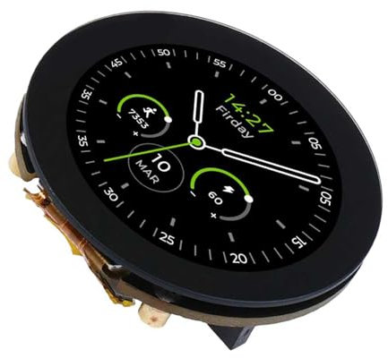 YiNLuax Rundes Touchscreen-Display, 3,2 cm (1,28 Zoll), Auflösung 240 x 240, 65 K, mit kleinem Speicherkartensteckplatz für Wearables