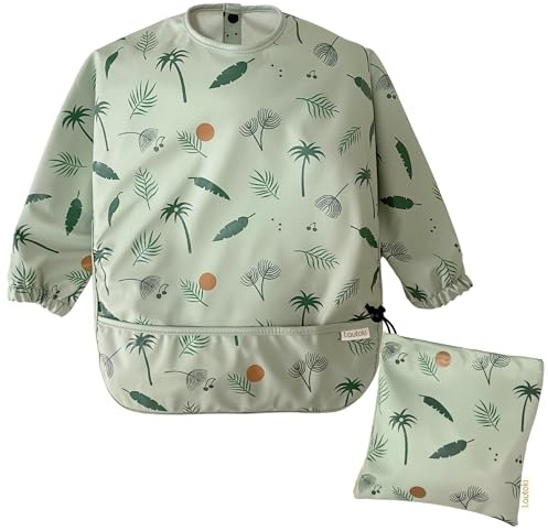 Lautoki - Baberos bebe impermeables. 12-36M, Baberos bebe, Babero con mangas, Baberos impermeables, Babero con mangas impermeable, Babero BLW, Babero impermeable bebe